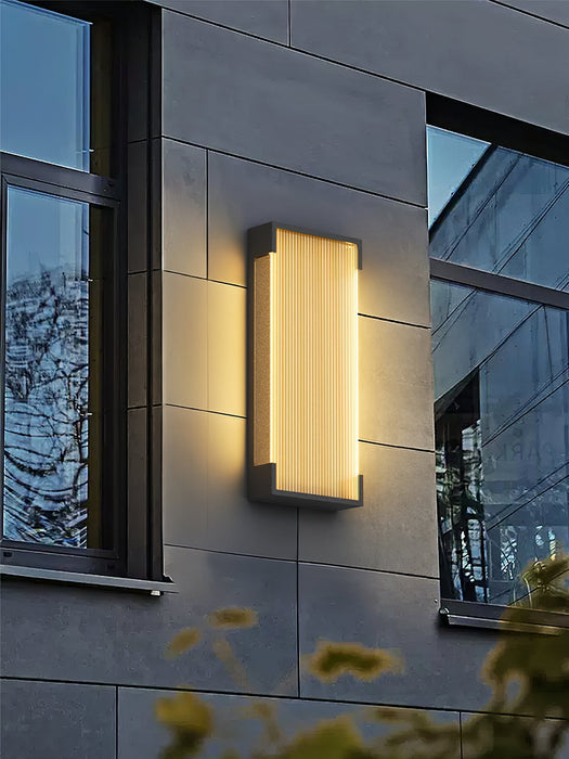 Rectangular Solar Outdoor Wall Light - Simprolos