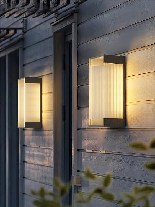 Rectangular Solar Outdoor Wall Light - Simprolos