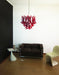 Red Glass Petals Chandelier - Simprolos