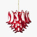Red Glass Petals Chandelier - Simprolos