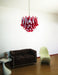Red Glass Petals Chandelier - Simprolos