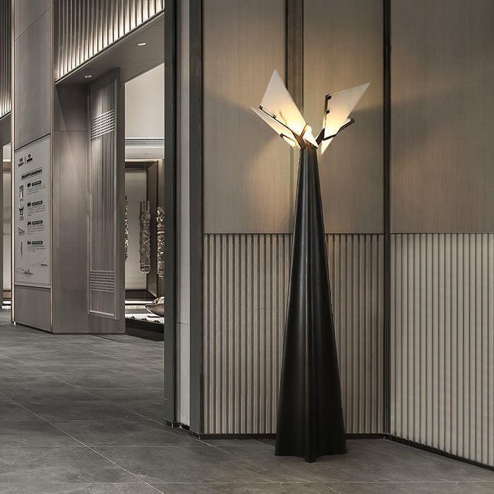 Religieuse Alabaster Floor Lamp - Simprolos
