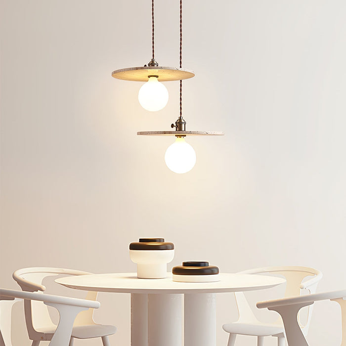 Renzo Travertine Pendant Light - Simprolos