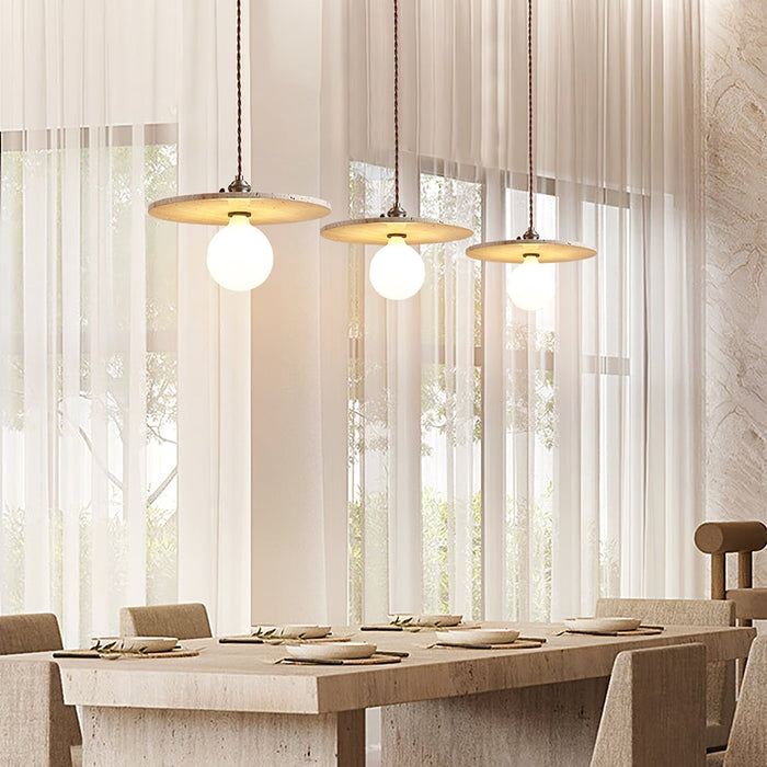 Renzo Travertine Pendant Light - Simprolos