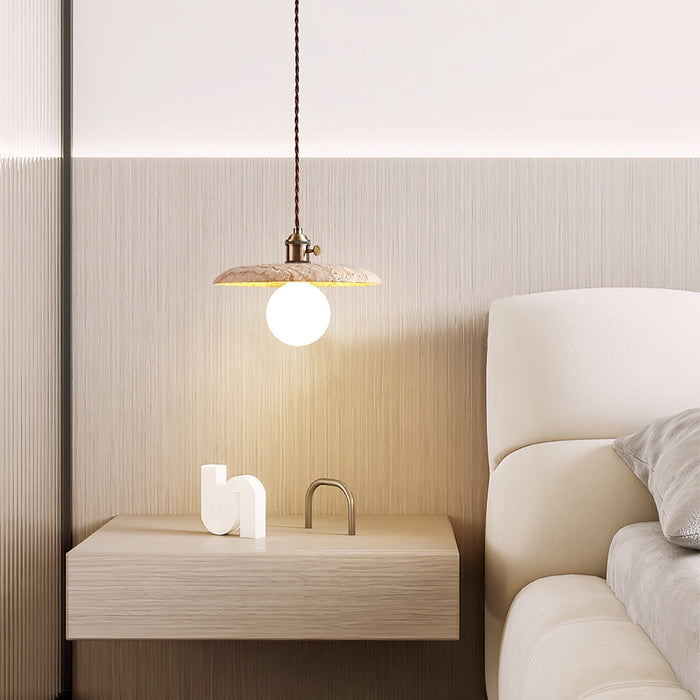 Renzo Travertine Pendant Light - Simprolos