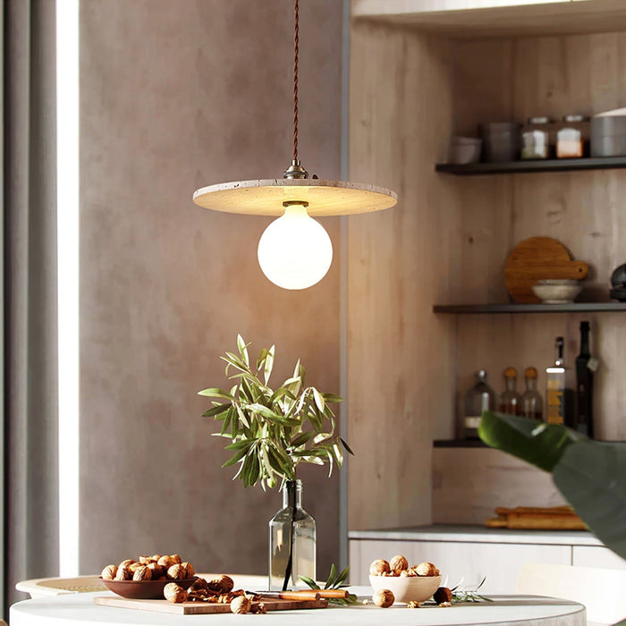 Renzo Travertine Pendant Light - Simprolos
