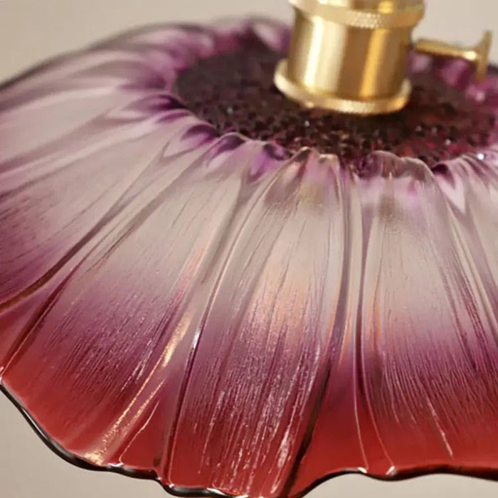 Retro Flower Shape Glass Pendant Light For Dining Room - Simprolos