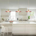 Retro Flower Shape Glass Pendant Light For Dining Room - Simprolos