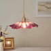 Retro Flower Shape Glass Pendant Light For Dining Room - Simprolos