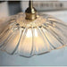 Retro Flower Shape Glass Pendant Light For Dining Room - Simprolos