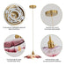 Retro Flower Shape Glass Pendant Light For Dining Room - Simprolos