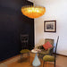 Rhombus Amber Glass Chandelier - Simprolos