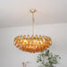 Rhombus Amber Glass Chandelier - Simprolos