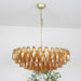 Rhombus Amber Glass Chandelier - Simprolos
