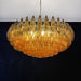 Rhombus Amber Glass Chandelier - Simprolos