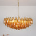 Rhombus Amber Glass Chandelier - Simprolos