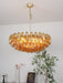 Rhombus Amber Glass Chandelier - Simprolos