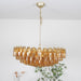 Rhombus Amber Glass Chandelier - Simprolos