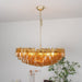 Rhombus Amber Glass Chandelier - Simprolos