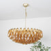 Rhombus Amber Glass Chandelier - Simprolos
