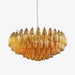 Rhombus Amber Glass Chandelier - Simprolos