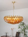 Rhombus Amber Glass Chandelier - Simprolos