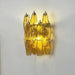 Rhombus Amber Glass Wall Lamp - Simprolos