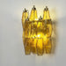 Rhombus Amber Glass Wall Lamp - Simprolos