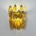 Rhombus Amber Glass Wall Lamp - Simprolos