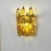 Rhombus Amber Glass Wall Lamp - Simprolos