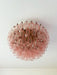 Rhombus Pink Glass Ceiling Lamp - Simprolos