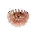 Rhombus Pink Glass Ceiling Lamp - Simprolos