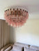 Rhombus Pink Glass Ceiling Lamp - Simprolos