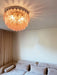 Rhombus Pink Glass Ceiling Lamp - Simprolos