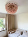 Rhombus Pink Glass Ceiling Lamp - Simprolos