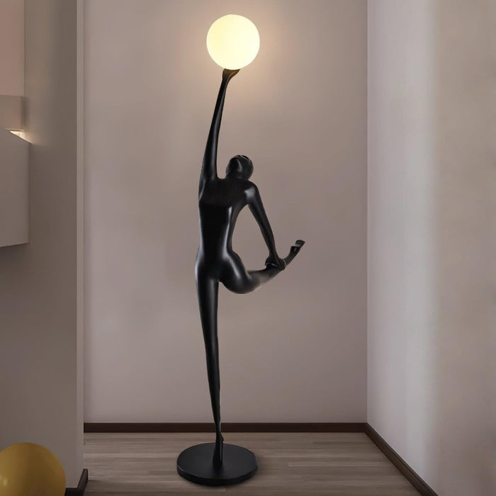 Rhythmic Gymnast Floor Lamp for Elegant Interiors - Simprolos