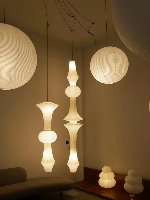 Rice Paper E Pendant Light - Simprolos