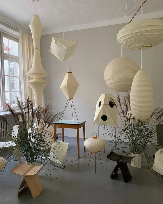 Rice Paper E Pendant Light - Simprolos