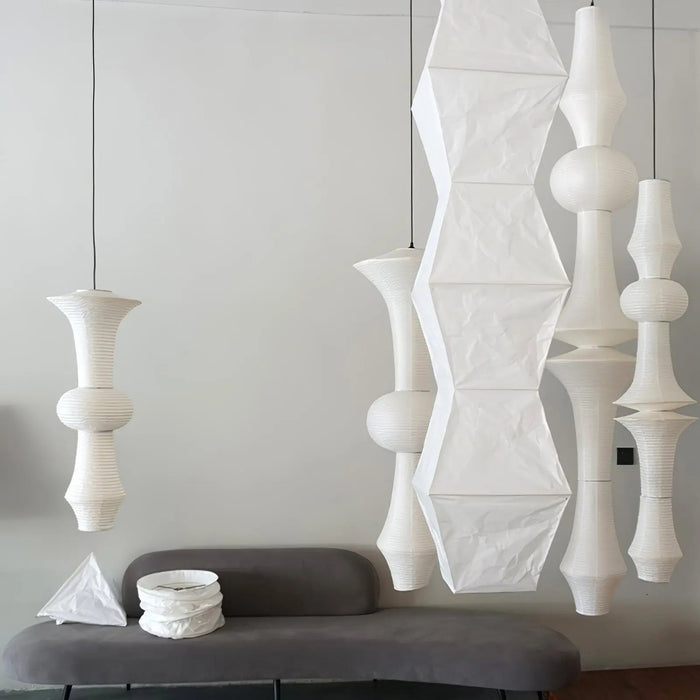 Rice Paper E Pendant Light - Simprolos