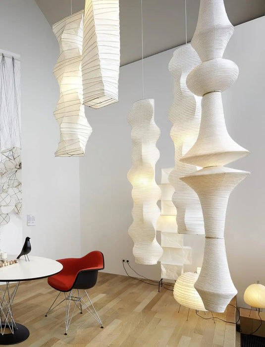 Rice Paper E Pendant Light - Simprolos