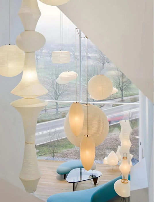 Rice Paper E Pendant Light - Simprolos