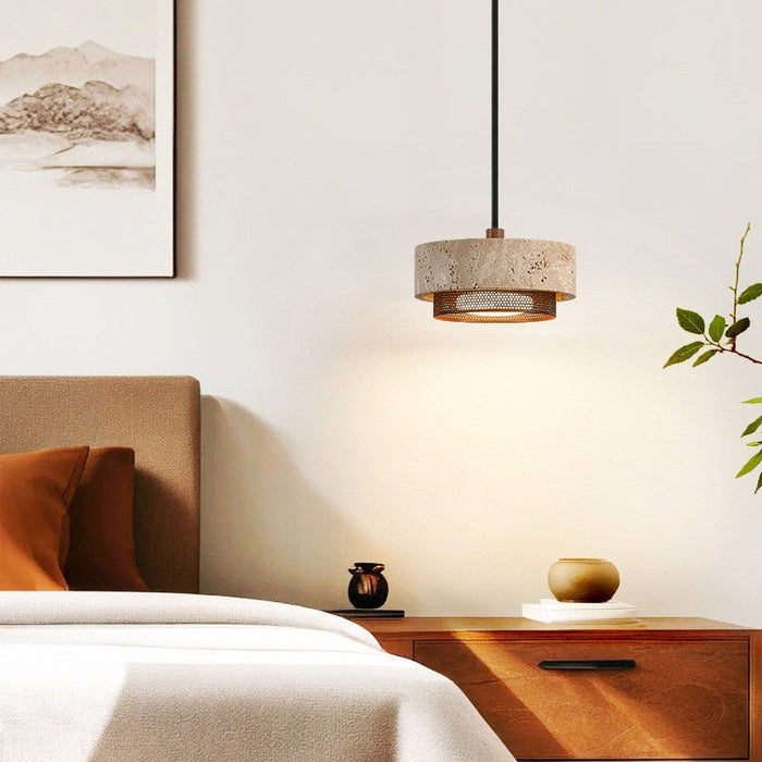 Riva Travertine Pendant Lamp - Simprolos