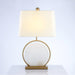 Roma White Alabaster Table Lamp - Simprolos