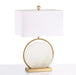 Roma White Alabaster Table Lamp - Simprolos