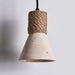 Rope Stone Cone Sconce - Simprolos