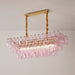 Rose Prism Glass Chandelier - Simprolos