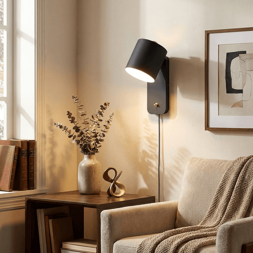Rotatable Cylinder Plug - in Wall Lamp - Simprolos