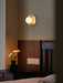 Round Alabaster Orb Sconce - Simprolos