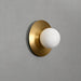Round Alabaster Orb Sconce - Simprolos