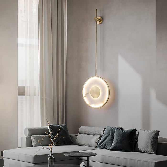 Round Alabaster Wall Lamp - Simprolos